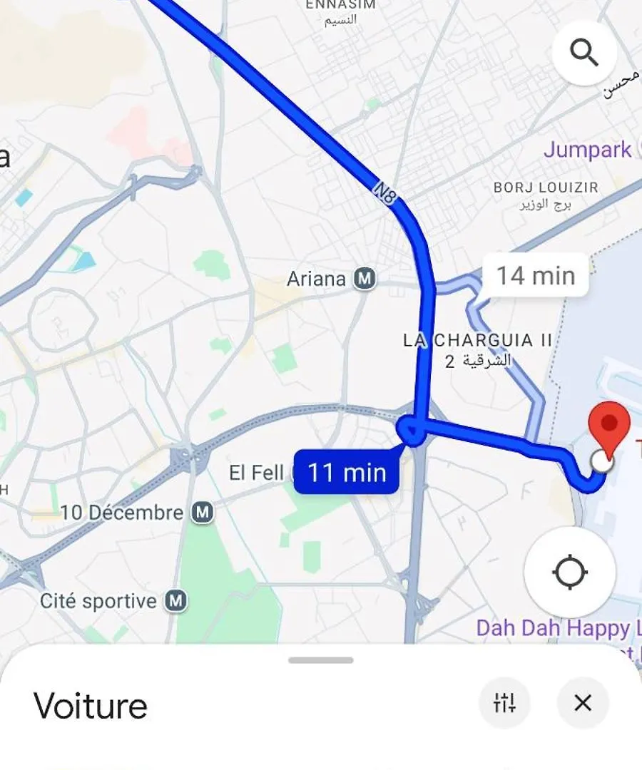 Etage De Villa Avec Jardin, Pres De L'Aireport Et Parking Prive Ariana